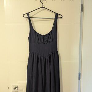 Navy Blue Corset Dress, Size Medium BNWT